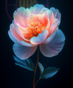 A picture of a Peony for a phone wallpaper.