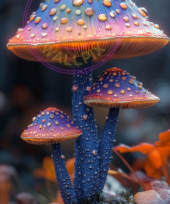 A picture of exotic mushrooms for a phone wallpaper.