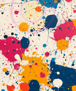 A painting of an abstract splatter for a phone wallpaper.